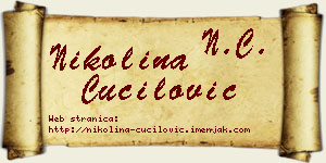 Nikolina Čučilović vizit kartica